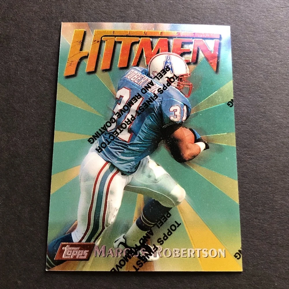 Lot of 6 Topps NFL Trading Cards 1997 Topps Finest Set Football Card NM